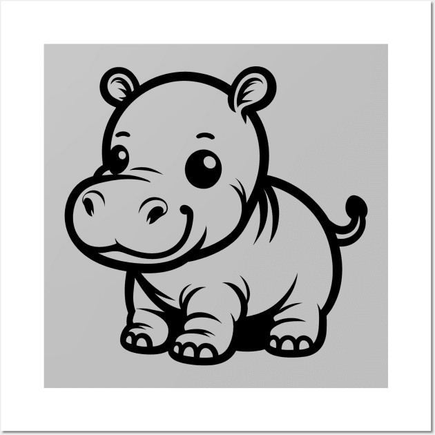 Hippo Calf Wall Art by KayBee Gift Shop